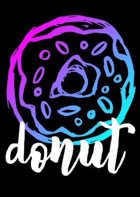 Neon Donut Food 6
