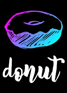 Neon Donut Food 11