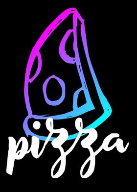 Neon Pizza Food 15