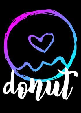 Neon Donut Food 7