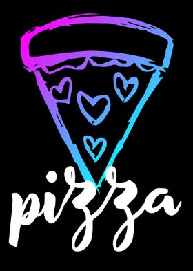 Neon Pizza Food 4