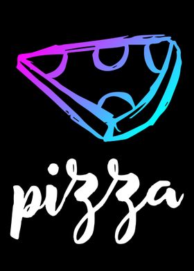 Neon Pizza Food 1