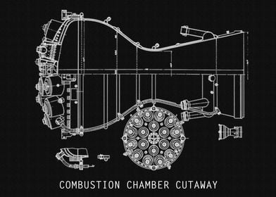 COMBUSTION CHAMBER CUTAWAY