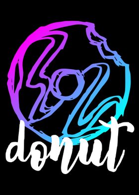 Neon Donut Food 16