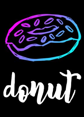 Neon Donut Food 13