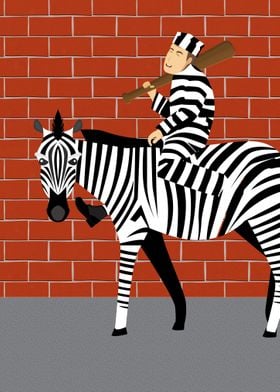   Prisoner and zebra