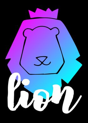 Neon Lion Animal 5