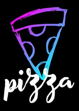 Neon Pizza Food 2