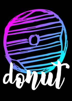 Neon Donut Food 18