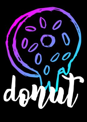 Neon Donut Food 10