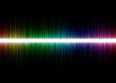 Colorful sound wave