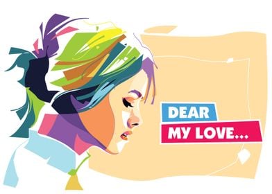 Dear My Love Vector