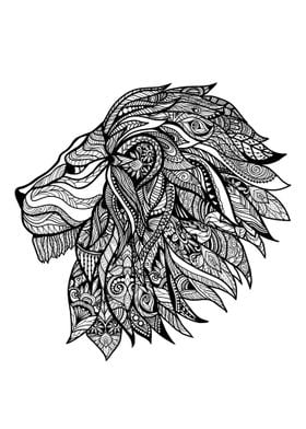 Decorative lion head