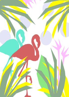 Flamingo jungle