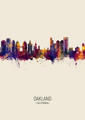 Oakland California Skyline