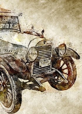 Classic Car Vintage Art