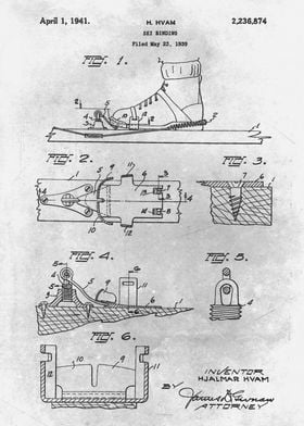 No195 Ski binding