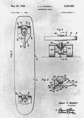 No188 Skateboard brake