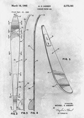 No196 Concave Water ski