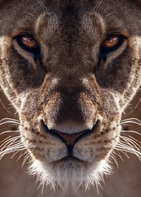 Lion head eyes  poster  