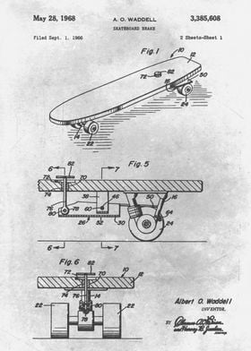 No189 Skateboard brake