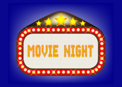 Movie Night Theatre Marque