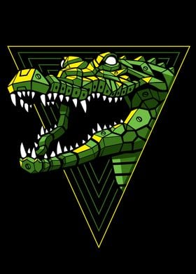 Cyber crocodile Punk