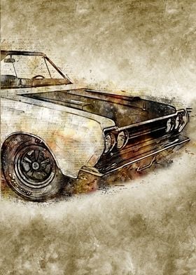 Classic Car Vintage Art