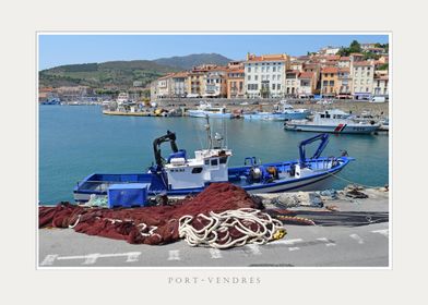 Port Vendres harbour view