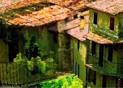 Collage of old  houses