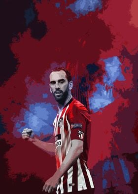 Diego Godin Painting