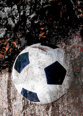 The soccer ball art