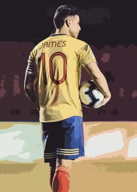 James Rodriguez Painting