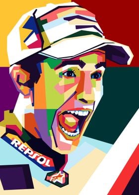 marc marquez Pop art