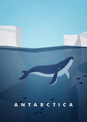 Antarctica Travel Poster