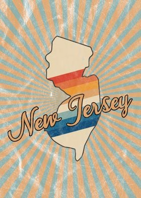 New Jersy State Retro 70s