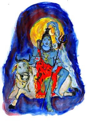 lord shiva painting art 