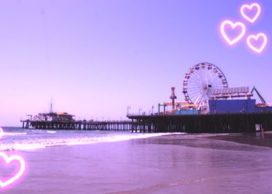 Santa Monica Pier Hearts