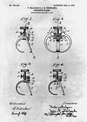 No329 Dentists clamp