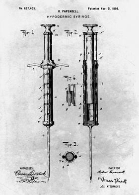 No323 Hypodermic syringe