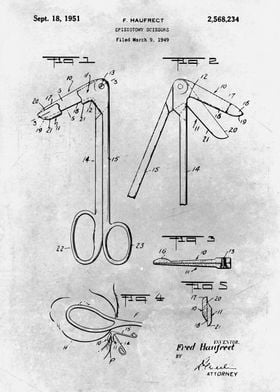 No332 Episiotomy scissors