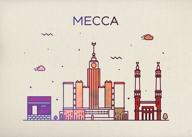 Mecca City Skyline