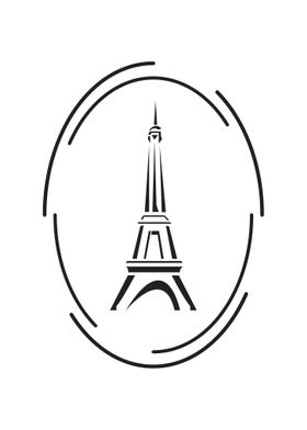 Paris Tour Eiffel Noir