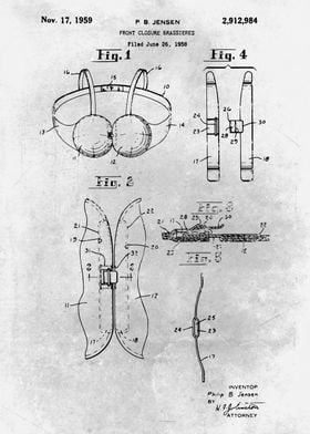 No345 Closure brassieres