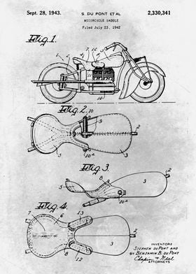 No333 Motorcycle saddle