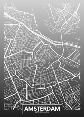 Amsterdam map  Netherlands