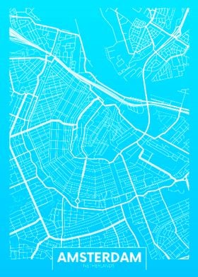 Amsterdam map  Netherlands