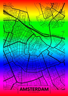 Amsterdam map  Netherlands