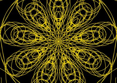 Mandala Yellow Flower