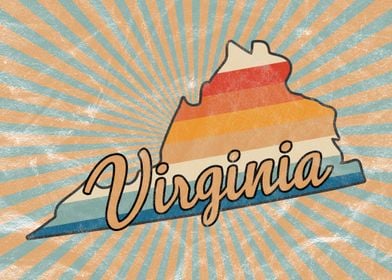 Virginia State Retro 70s